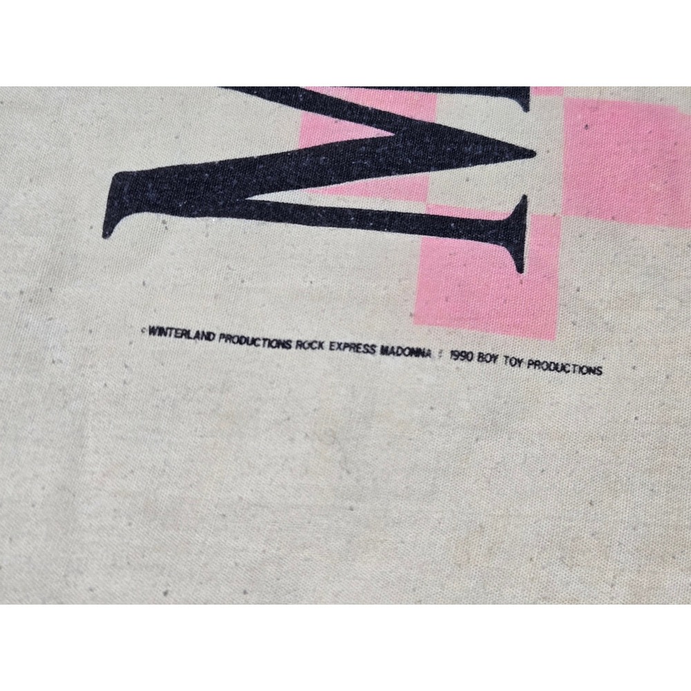 Vintage Madonna Graphic Pillowcase 1980s Pop Art Cotton - Picture 4 of 7